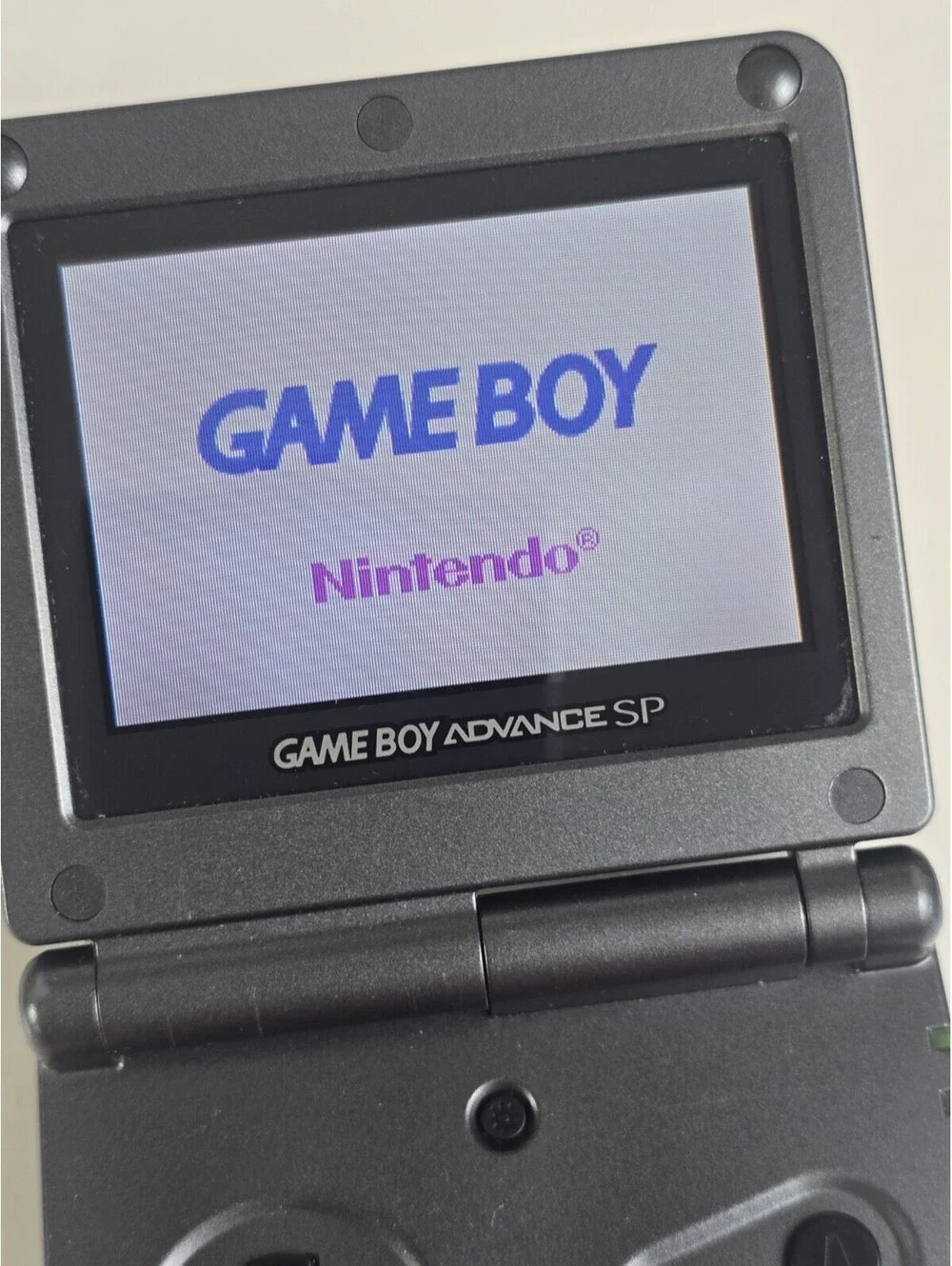 Nintendo Game Boy Advance SP AGS 001 Onyx Black GBA Console Bundle Tested